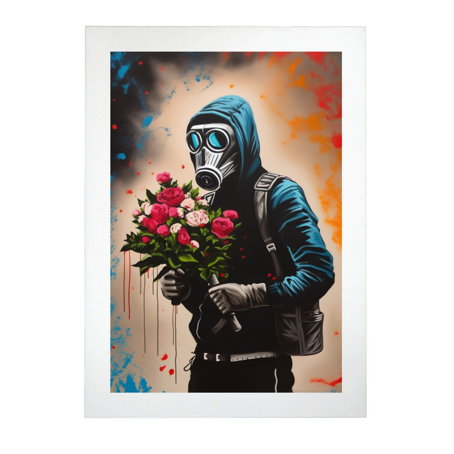 Póster al estilo de Banksy Pintura al Óleo