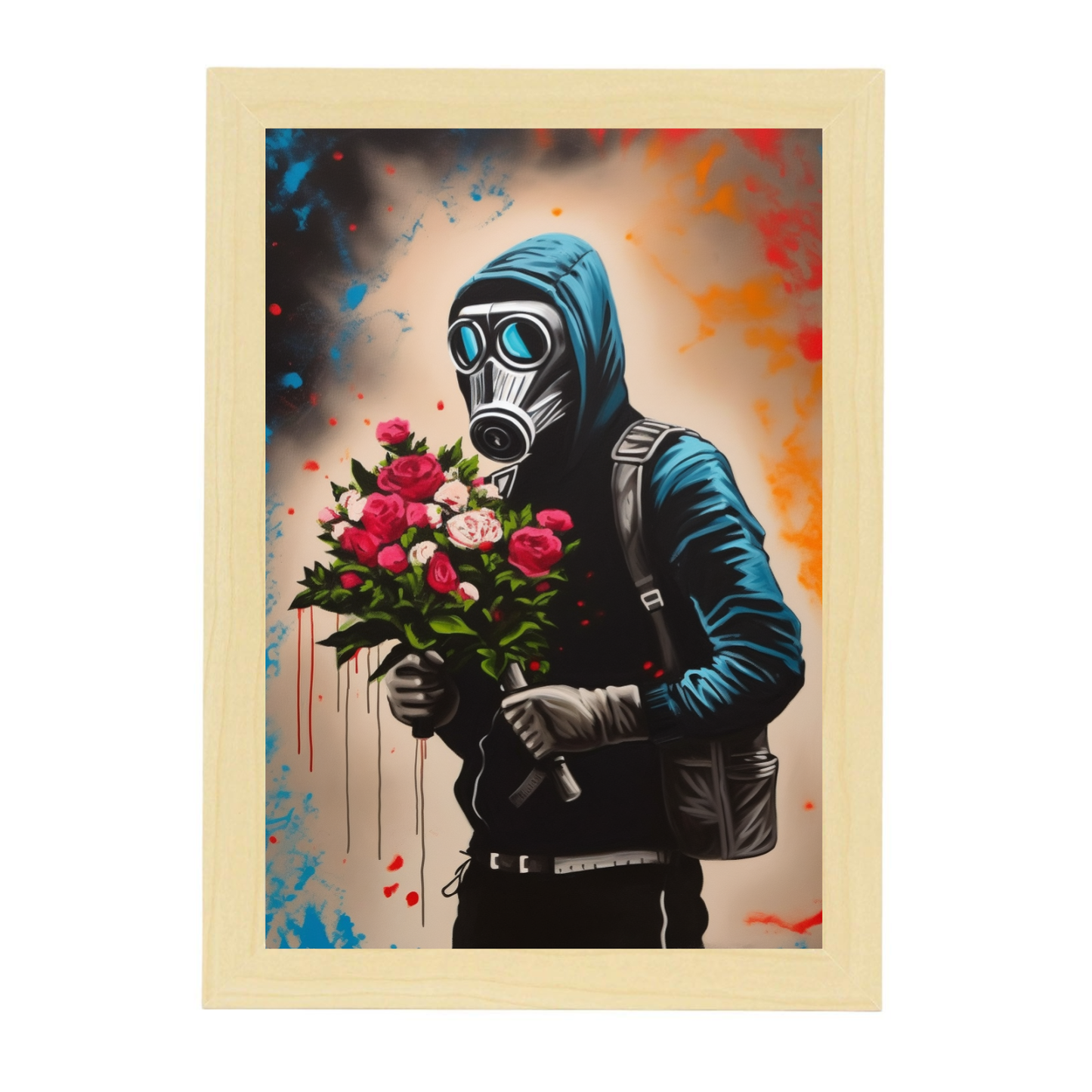 Póster al estilo de Banksy Pintura al Óleo