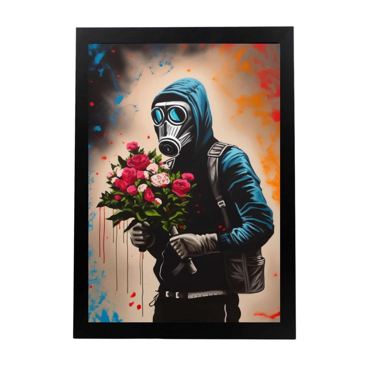 Póster al estilo de Banksy Pintura al Óleo
