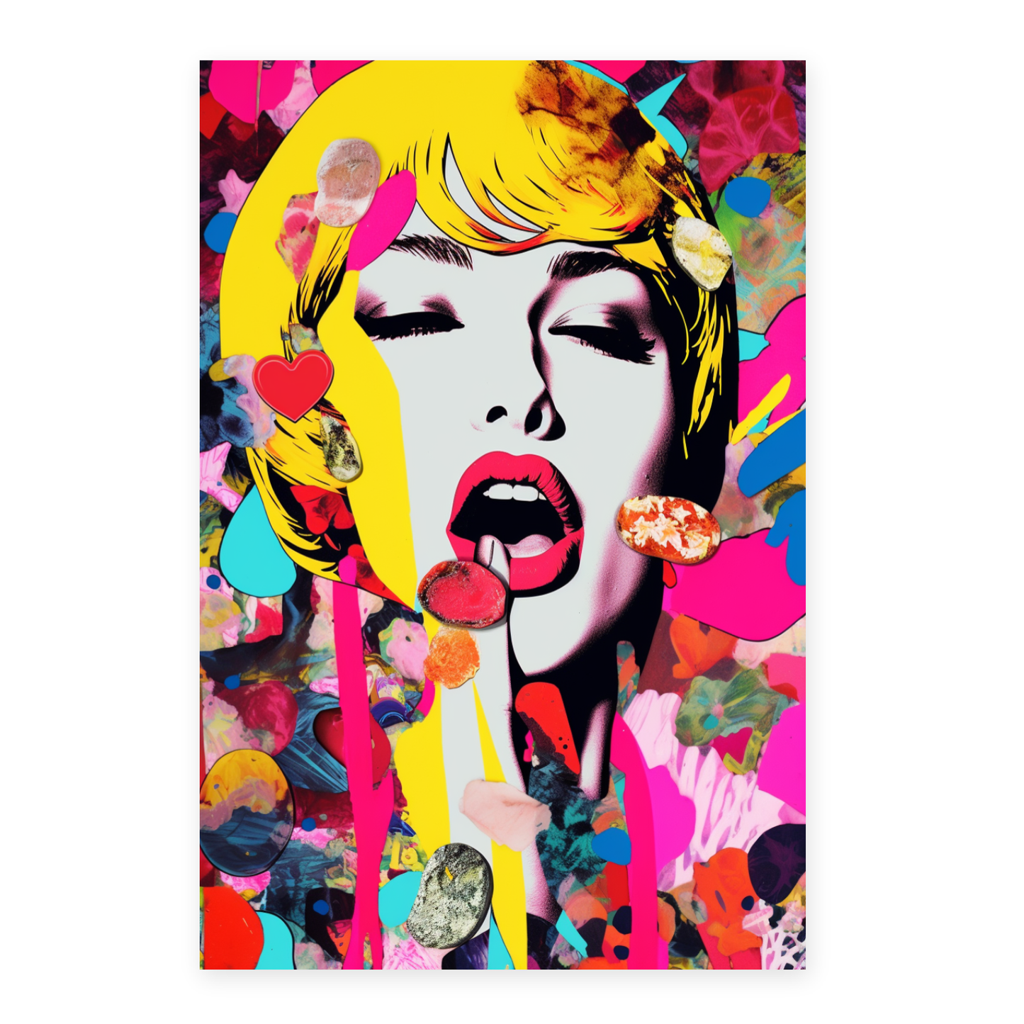 Póster Abstracto Amores Enfermizos C de Nacnic en Papel de Alta Calidad