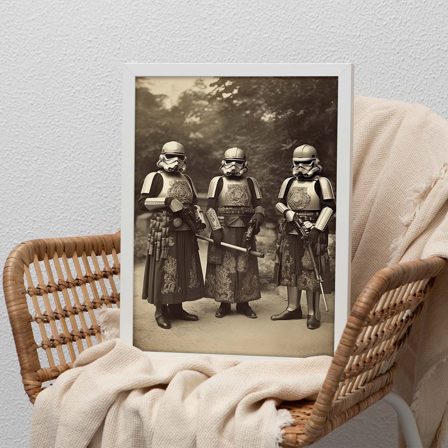 Lámina Antigua Foto de Soldados Imperiales Victorianos