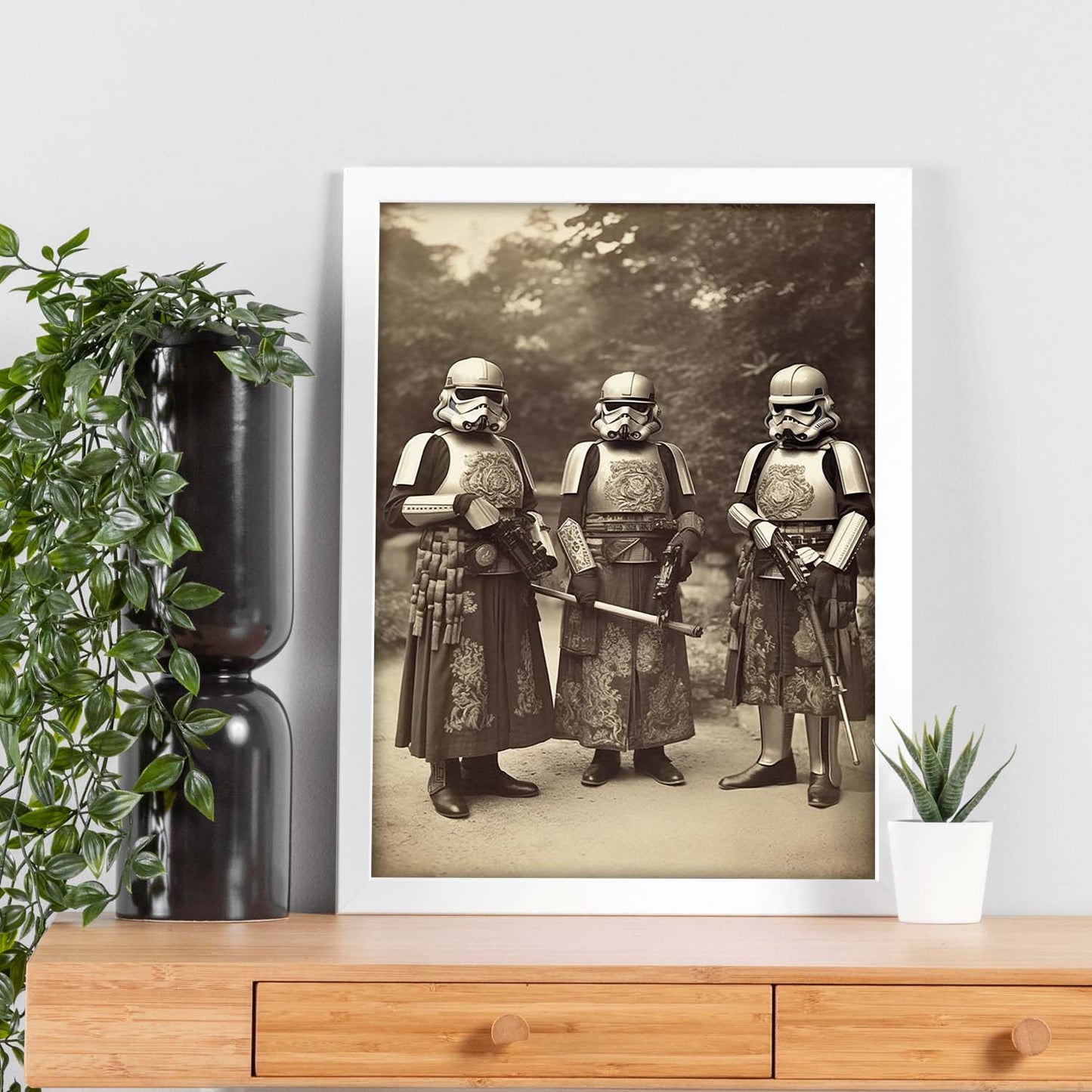 Lámina Antigua Foto de Soldados Imperiales Victorianos
