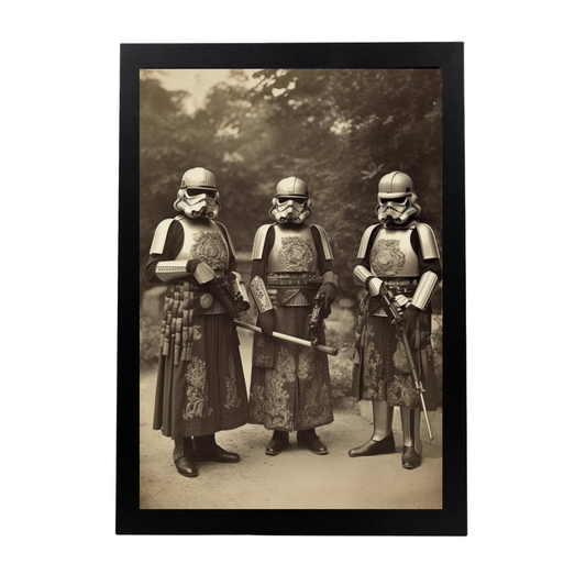 Lámina Antigua Foto de Soldados Imperiales Victorianos