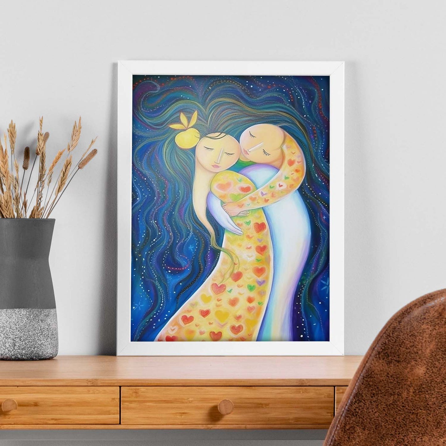 Póster Arte Caprichoso en Colores Variados