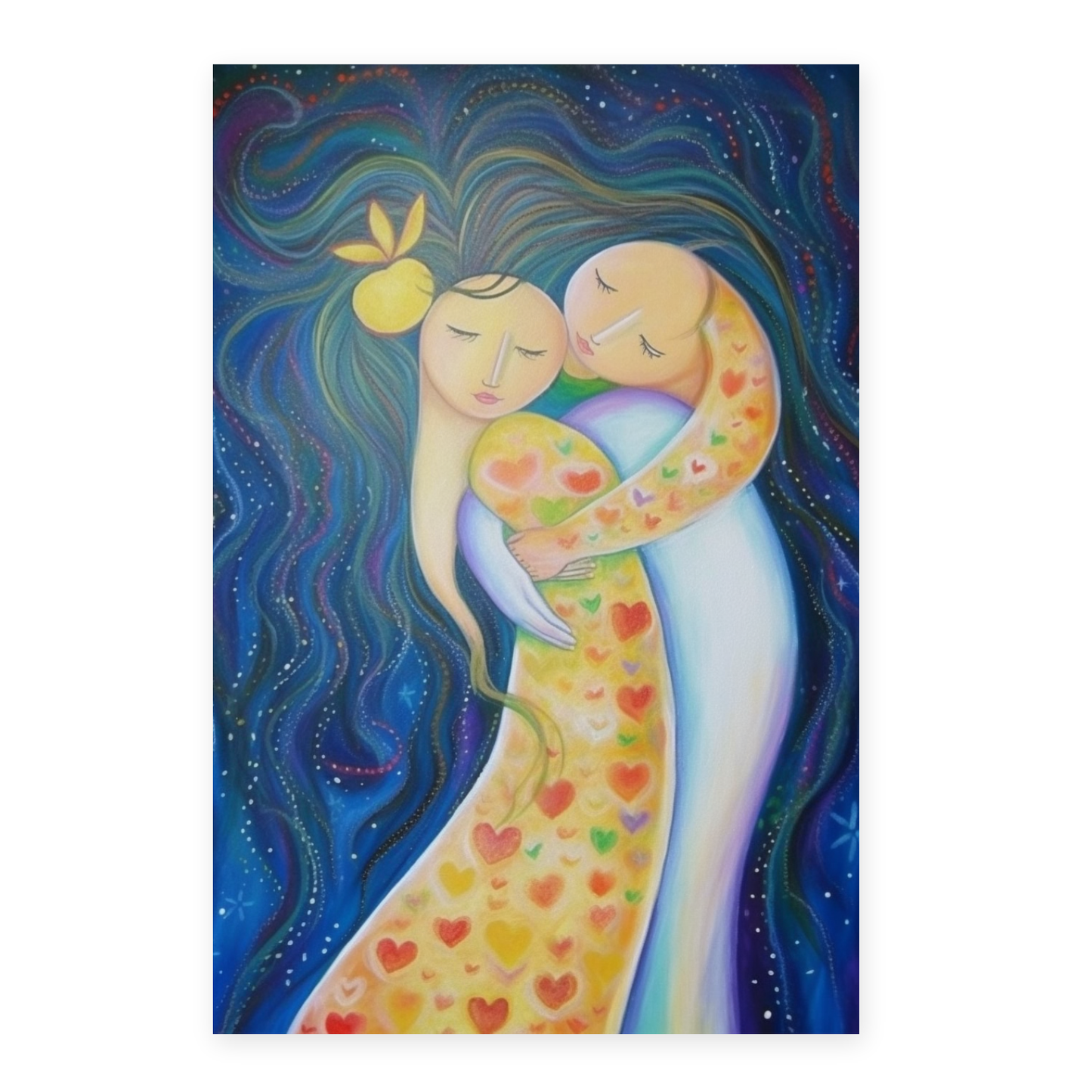 Póster Arte Caprichoso en Colores Variados