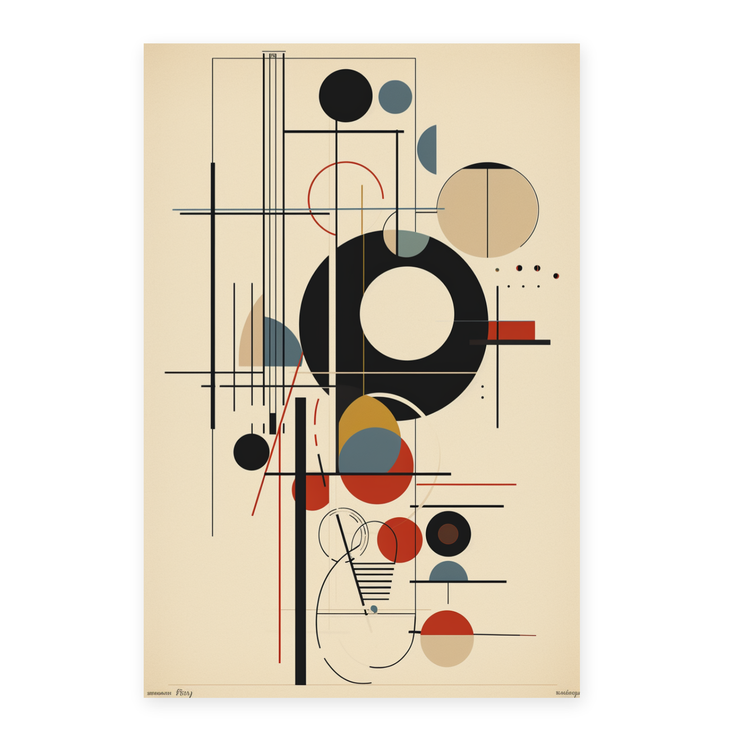 Póster BAUHAUS Geométrico Simple