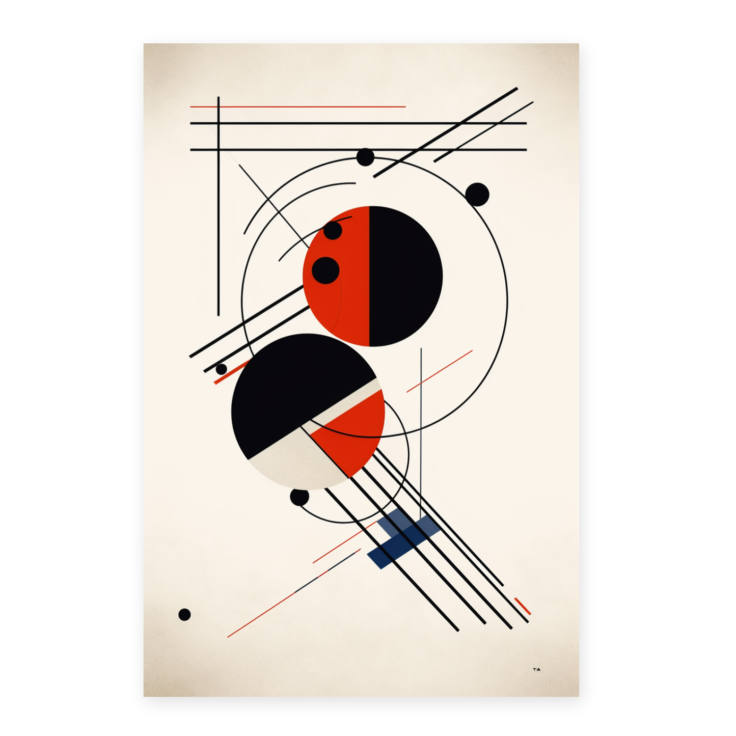 Póster del Objeto Geométrico Bauhaus