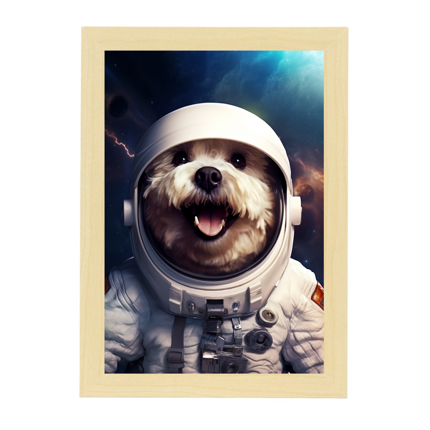 Póster de Bichón Astronauta Sonriente