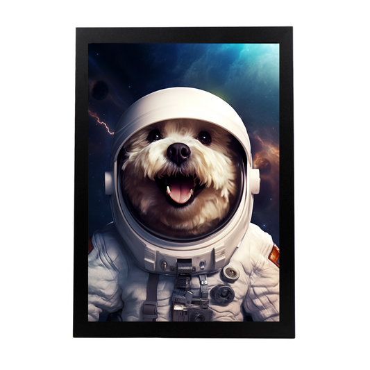 Póster de Bichón Astronauta Sonriente