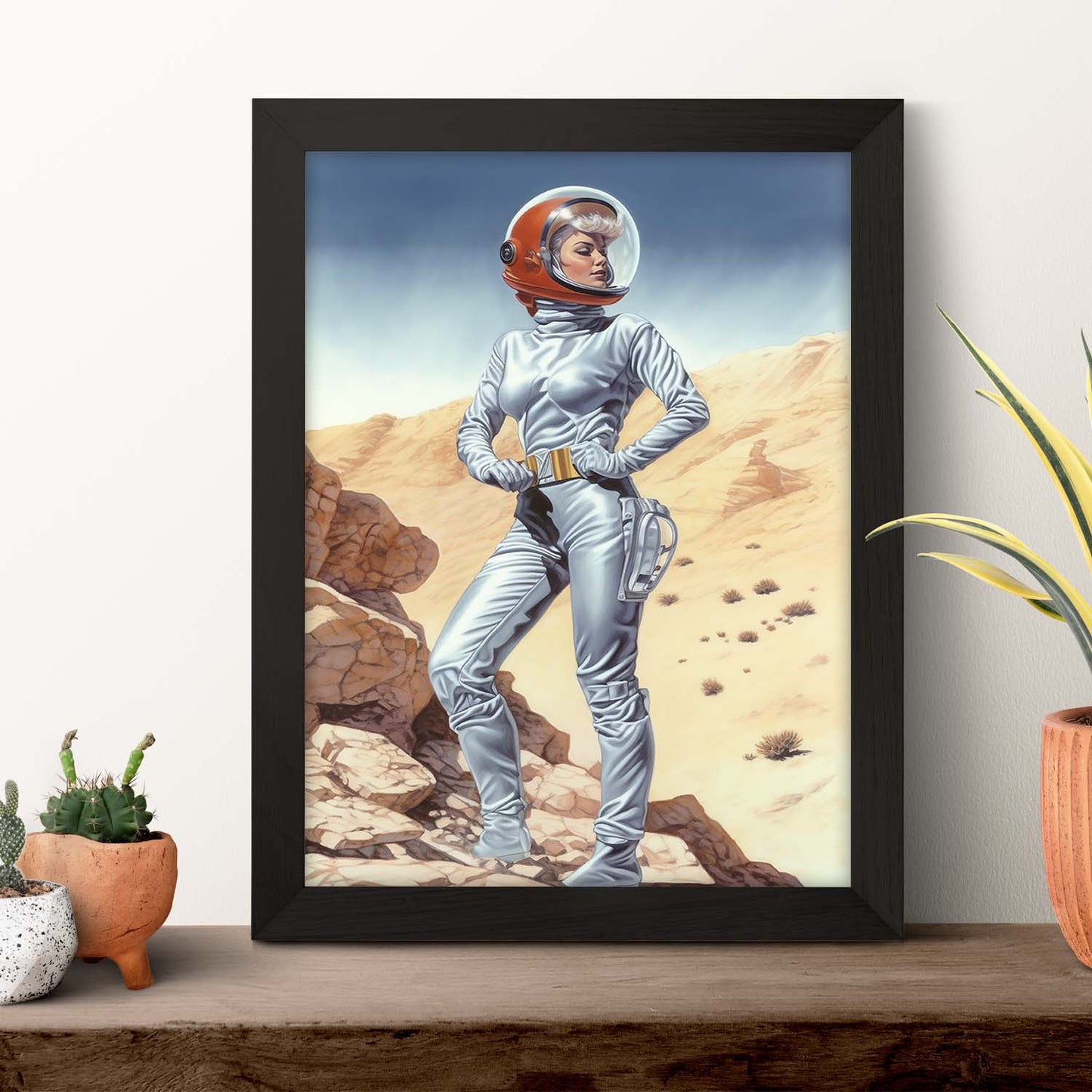 Póster de Chica Joven en Planeta Alienigena