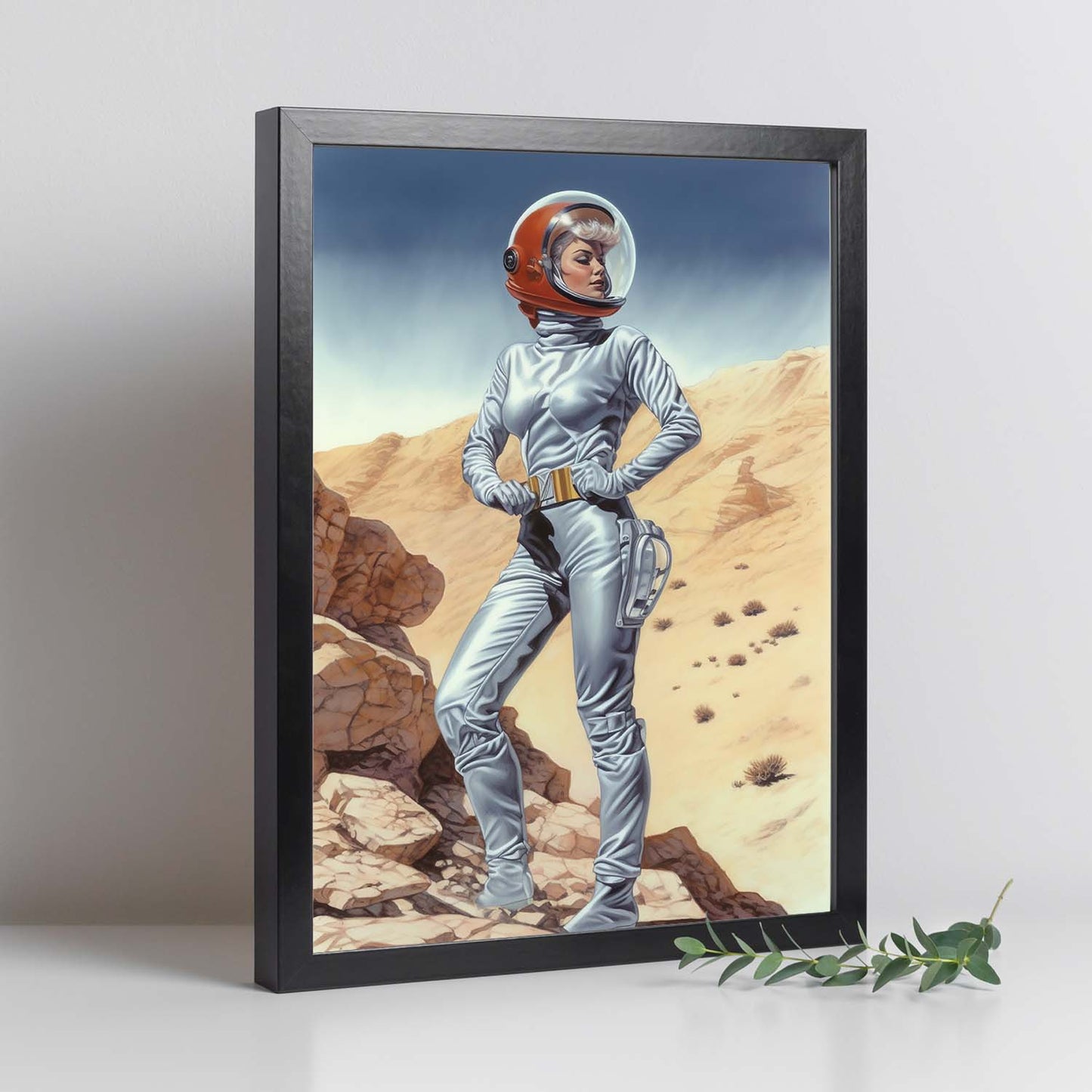 Póster de Chica Joven en Planeta Alienigena
