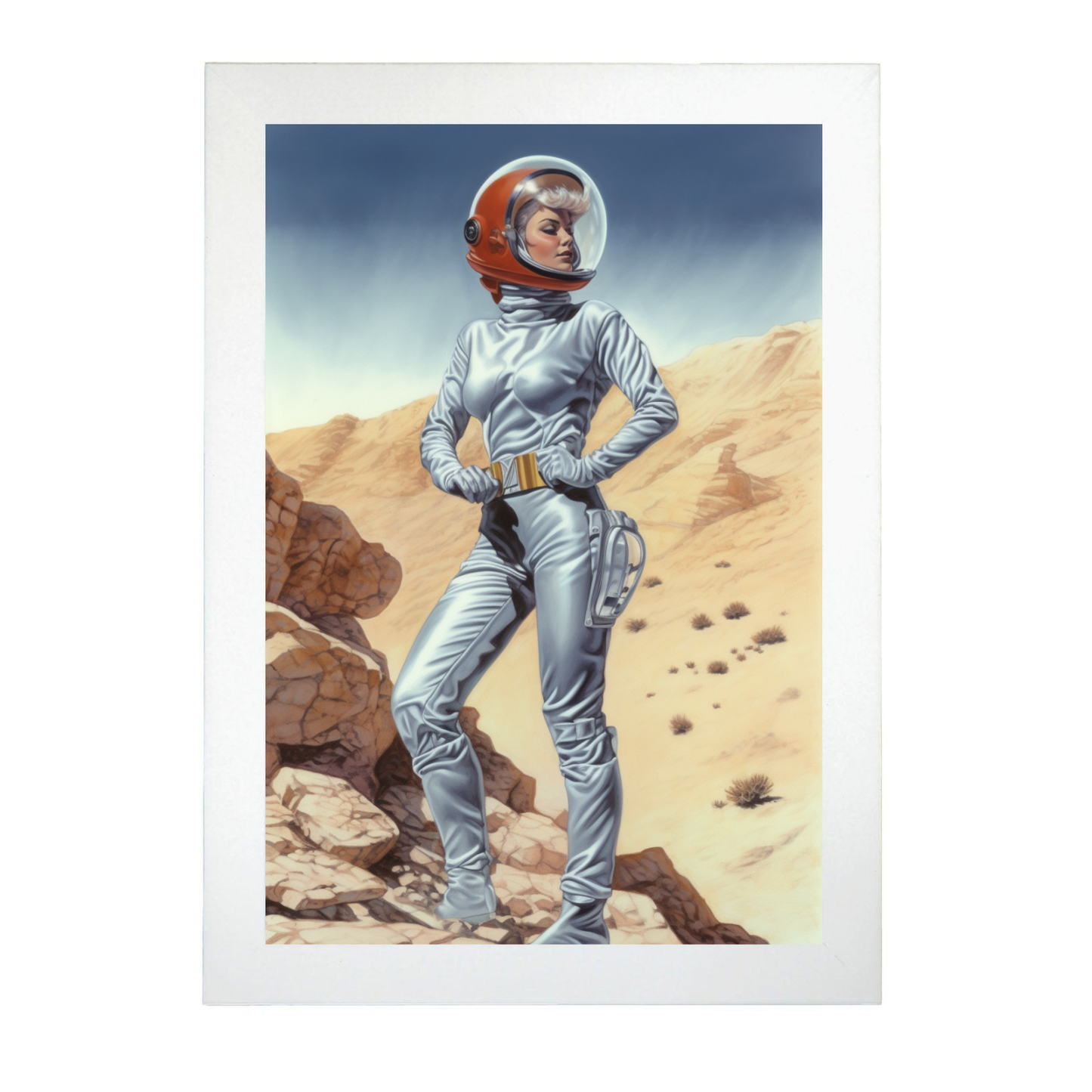 Póster de Chica Joven en Planeta Alienigena