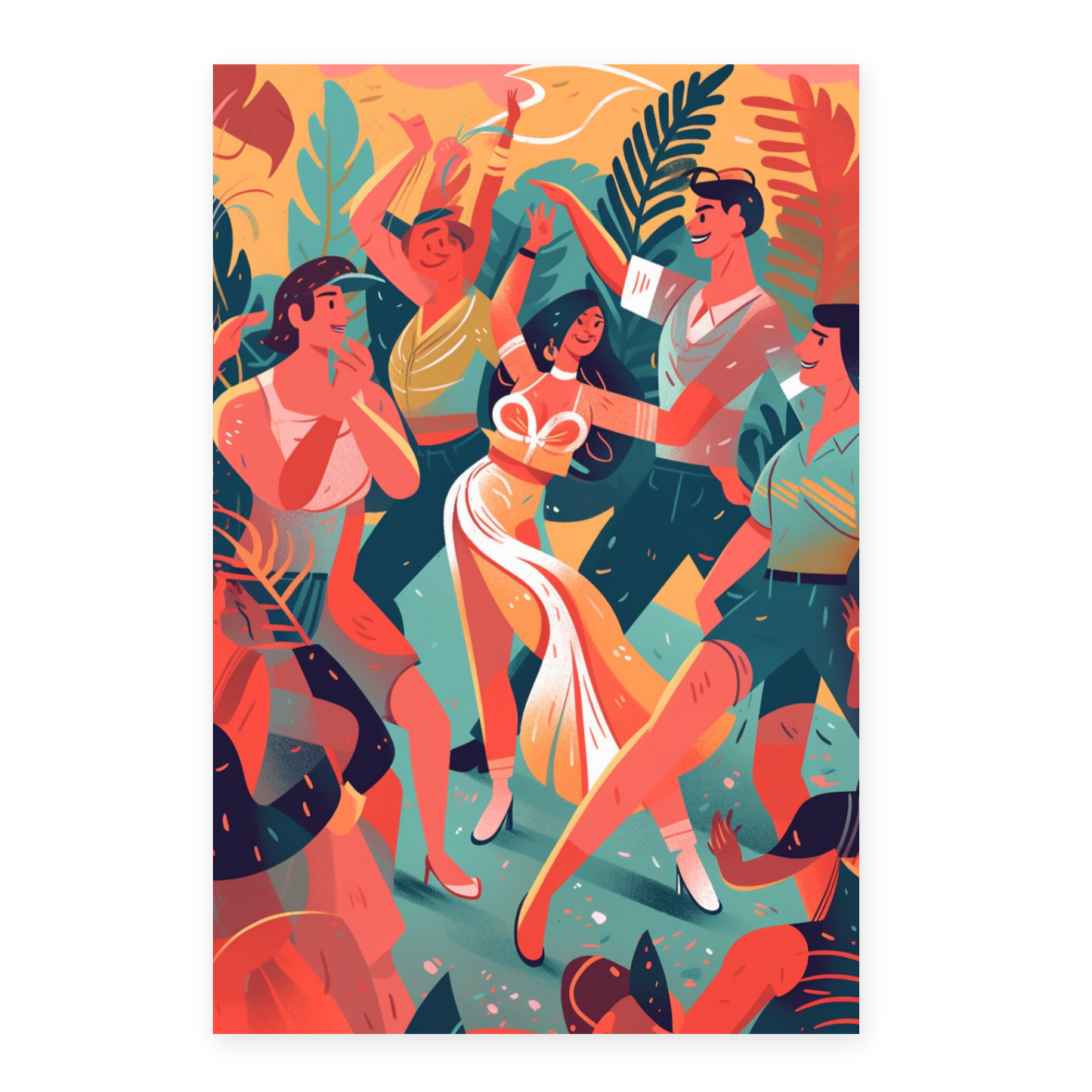 Póster Colorido y Juguetón de un Gro