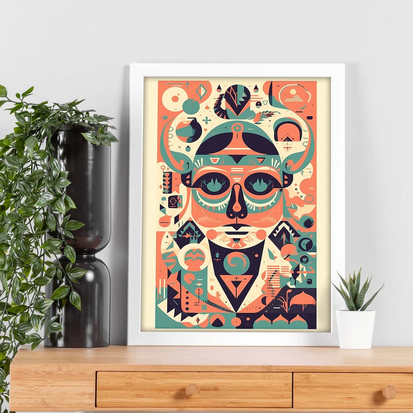 Póster Comunista con Formas Geométricas I