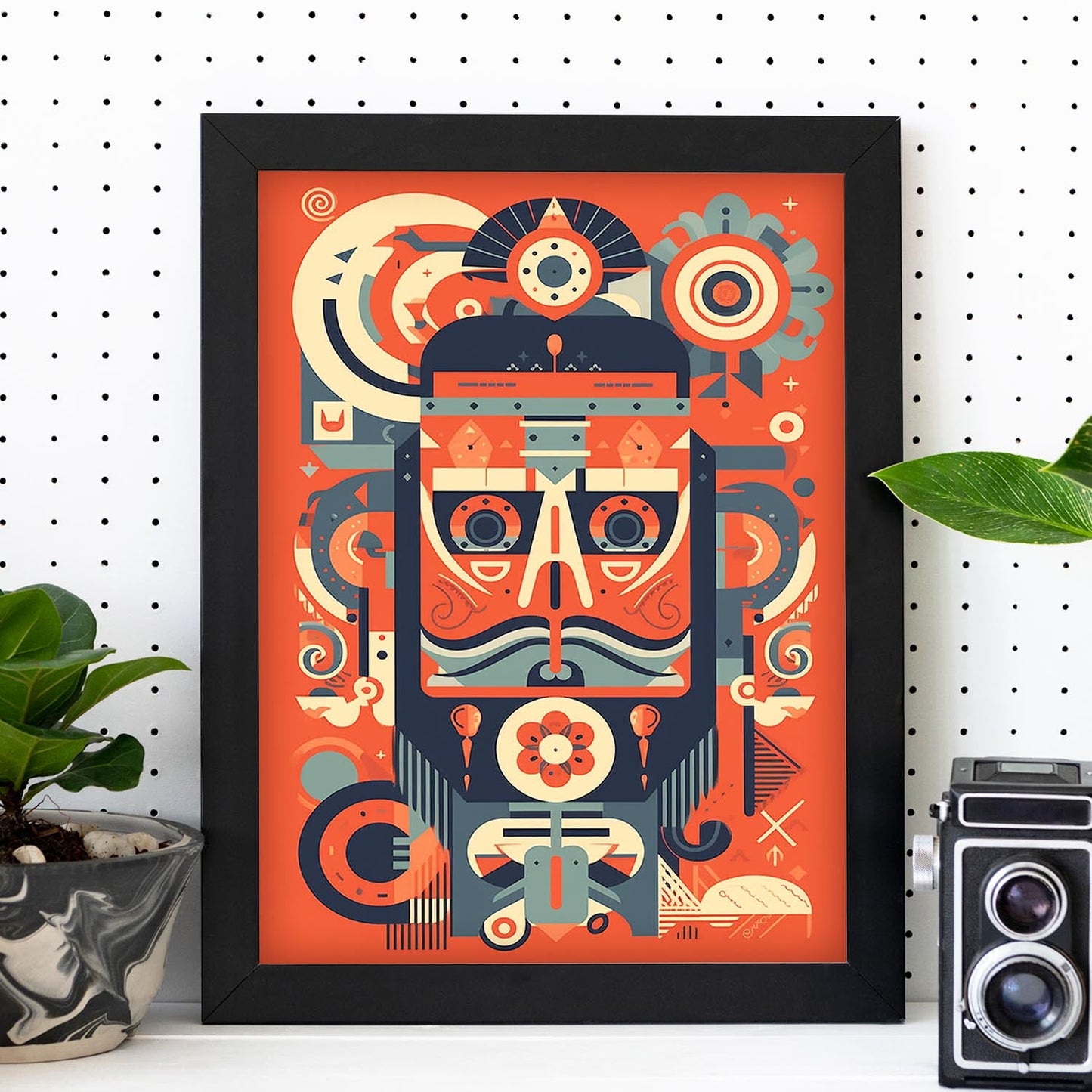 Póster Comunista Geométrico I