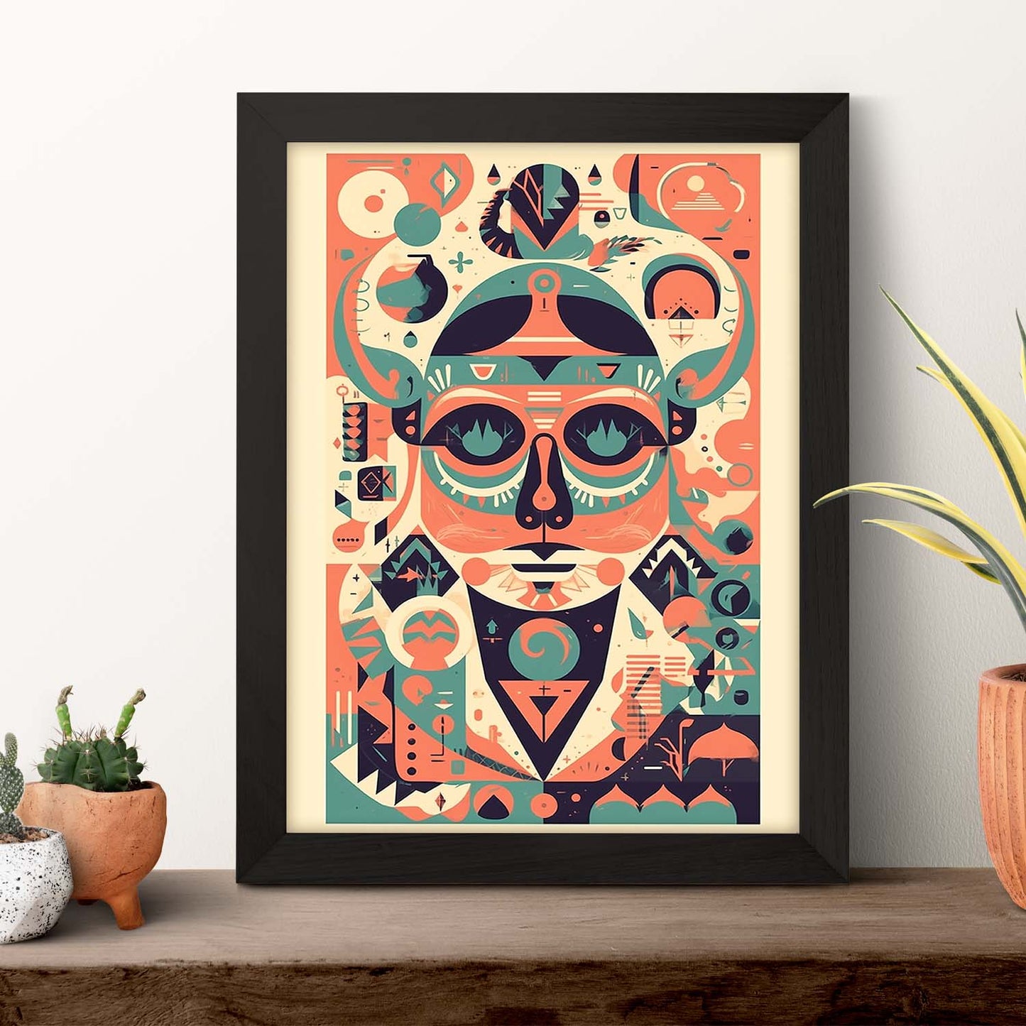 Póster Comunista con Formas Geométricas I