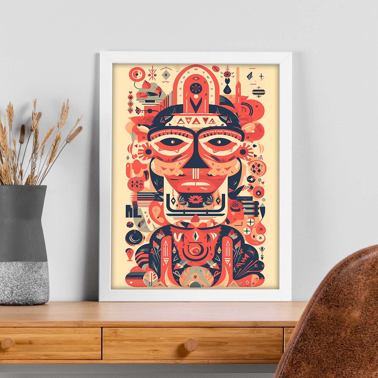 Póster Comunista con Formas Geométricas I