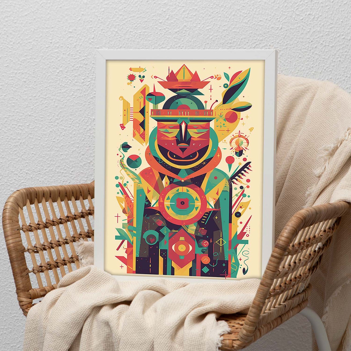 Póster Comunista con Formas Geométricas I