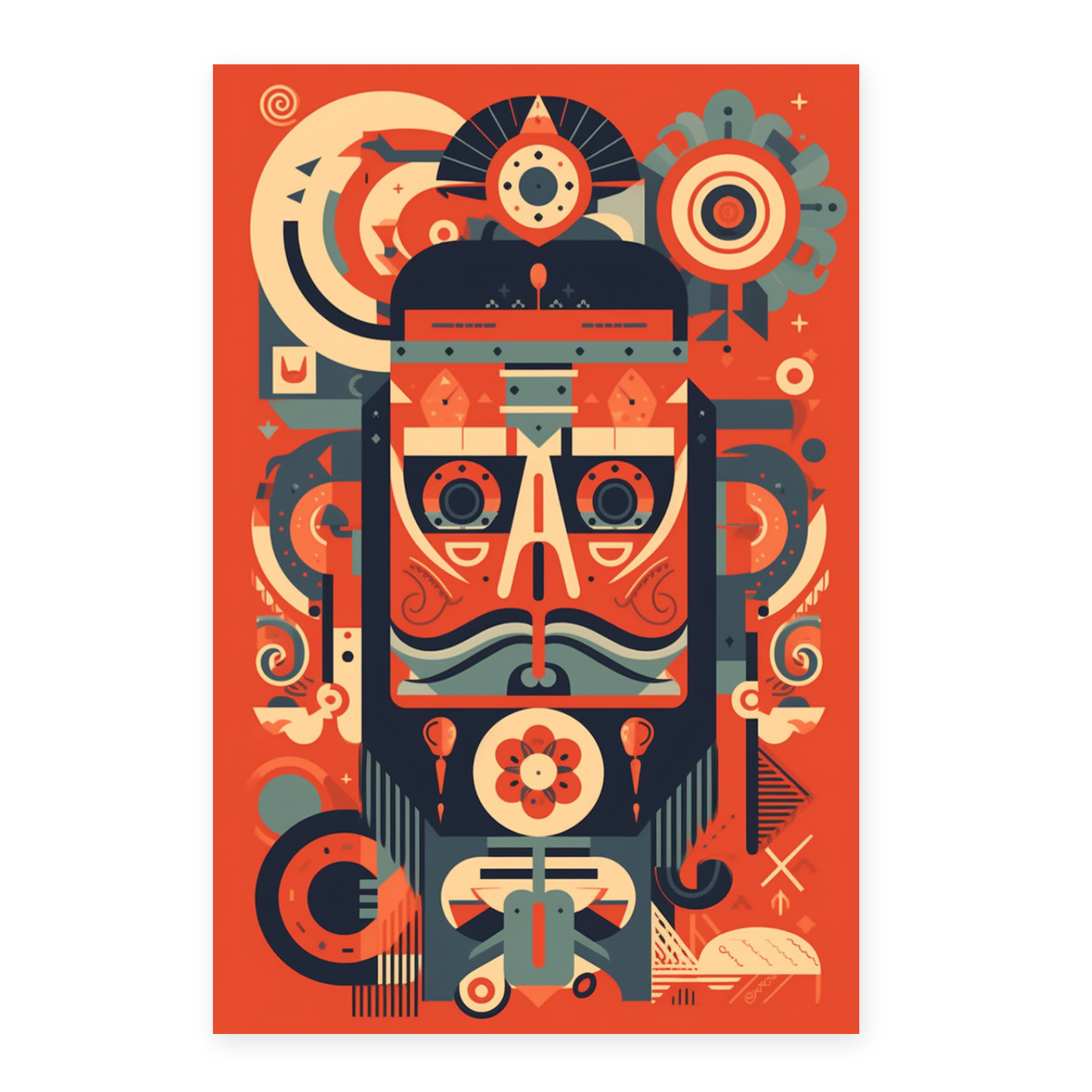 Póster Comunista Geométrico I