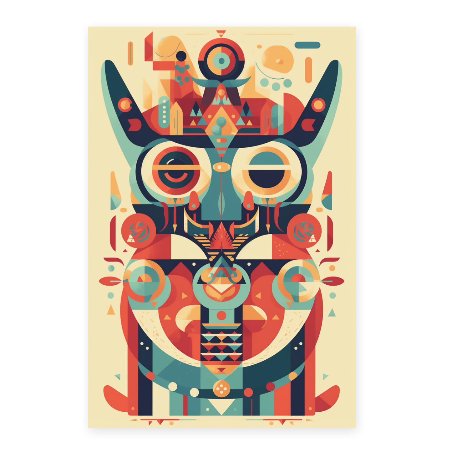 Póster Comunista de Formas Geométricas I