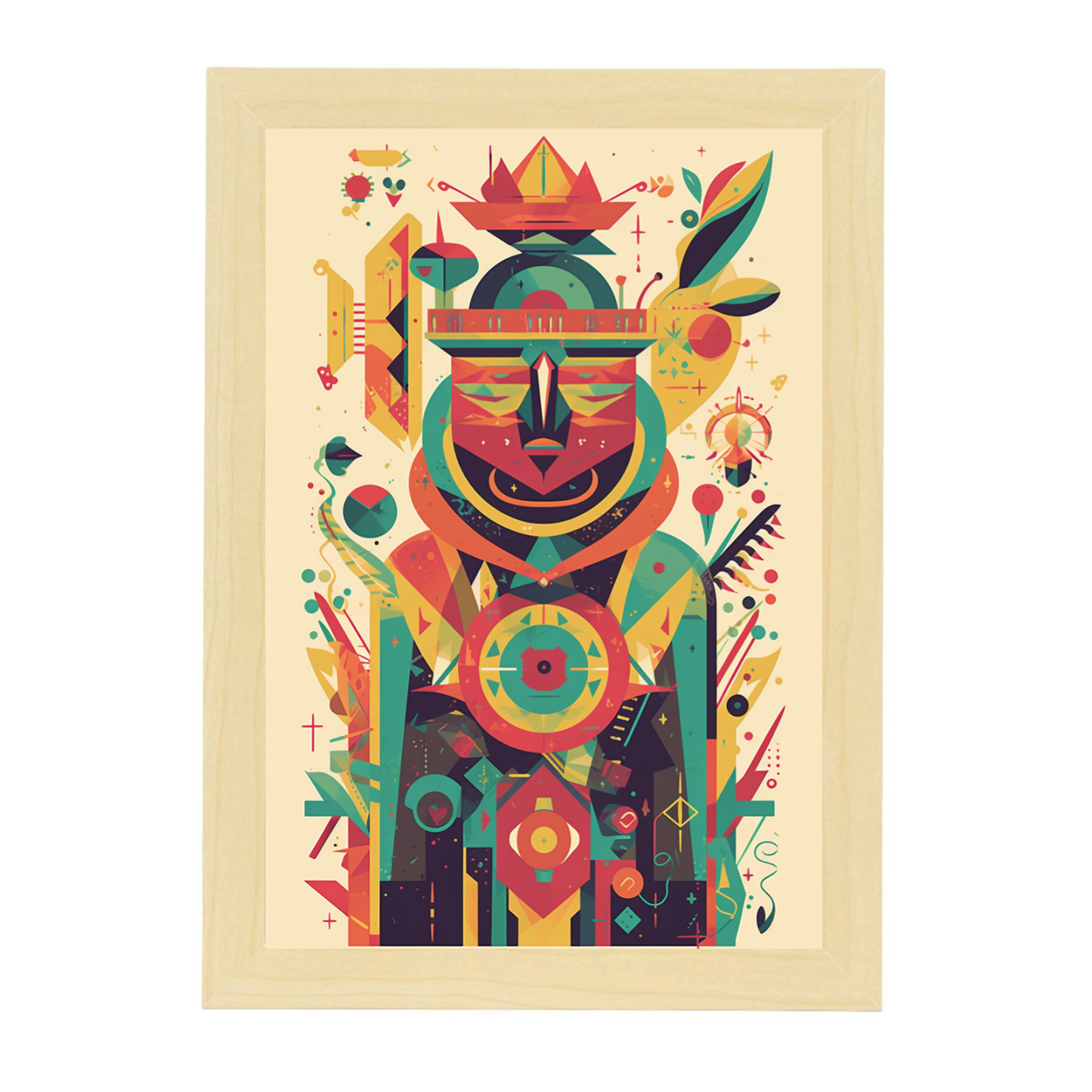 Póster Comunista con Formas Geométricas I