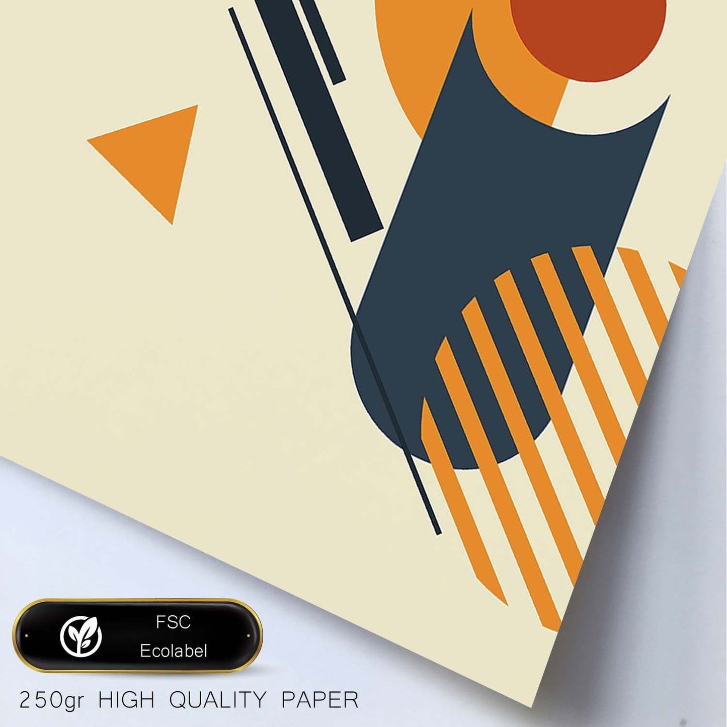 Poster con diseño de constructivismo abstracto. Lámina colorida con formas y figuras. Constructivismo 6.-Artwork-Nacnic-Nacnic Estudio SL
