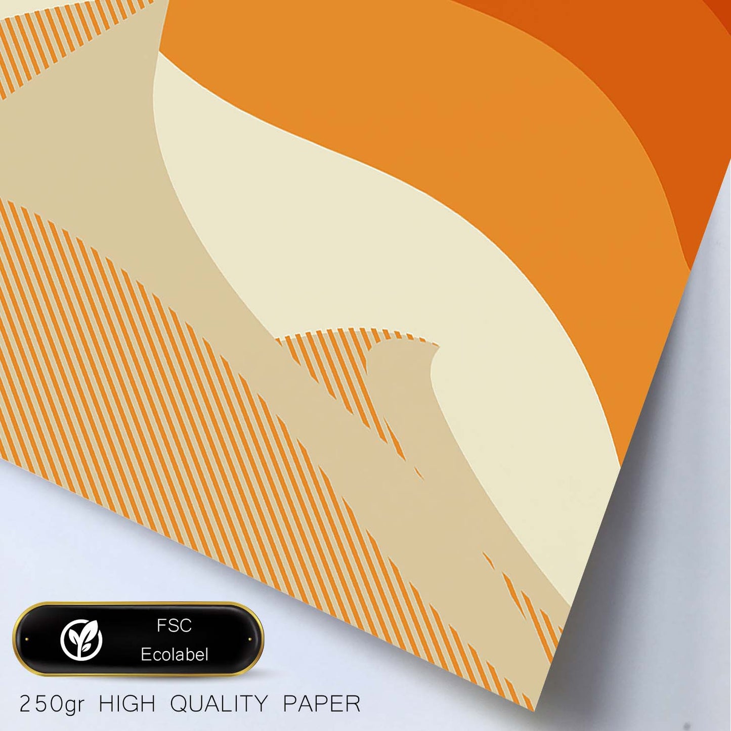 Poster con diseño de paisajes abstractos. Lámina colorida. Paisaje 8.-Artwork-Nacnic-Nacnic Estudio SL