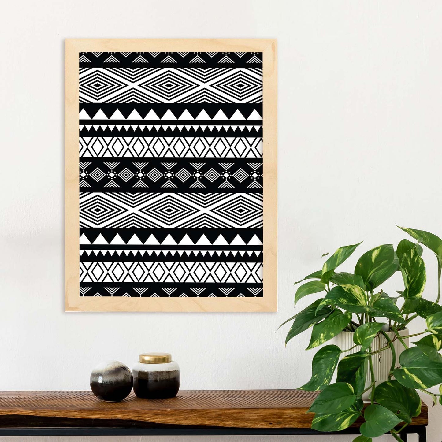 Poster con diseño estampado. Lámina Tribal 2, imágenes con patrones estampados.-Artwork-Nacnic-Nacnic Estudio SL