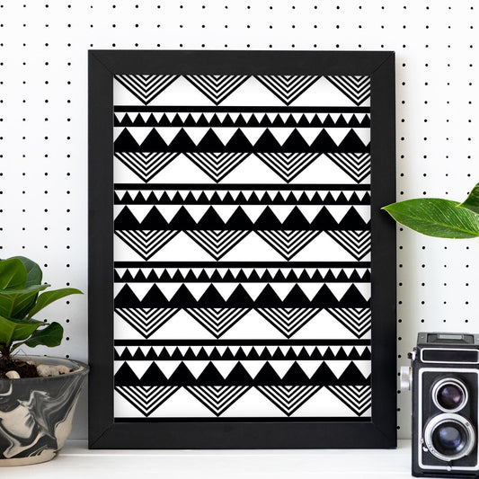 Poster con diseño estampado. Lámina Tribal 3, imágenes con patrones estampados.-Artwork-Nacnic-Nacnic Estudio SL