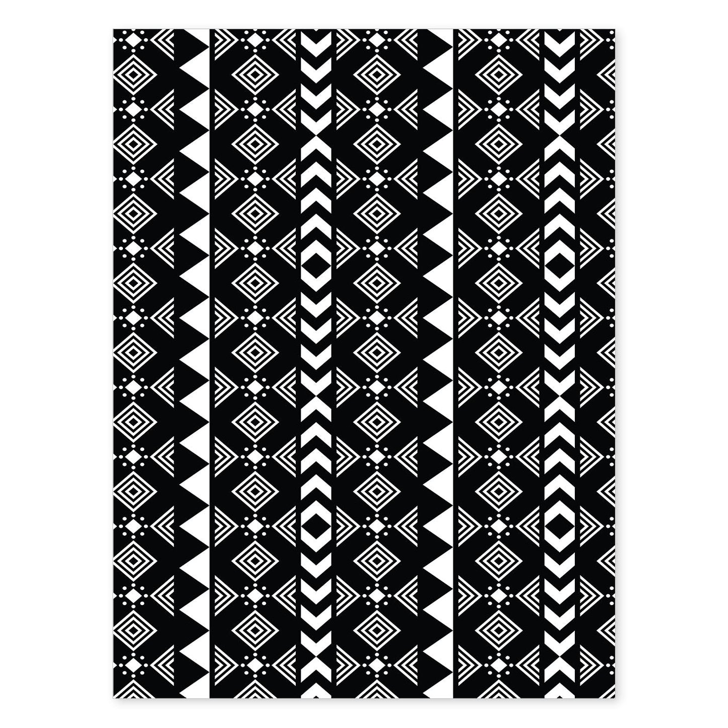 Poster con diseño estampado. Lámina Tribal, imágenes con patrones estampados.-Artwork-Nacnic-A4-Sin marco-Nacnic Estudio SL