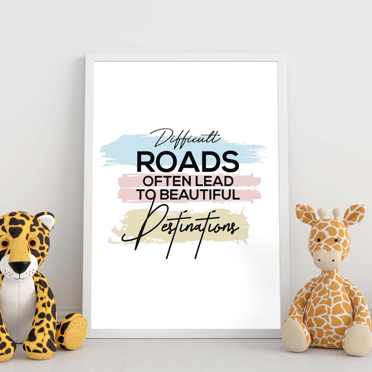 Poster con frase inspiracional. Lámina de decoración 'Caminos diferentes' con frases motivadoras y llenas de energia.-Artwork-Nacnic-Nacnic Estudio SL