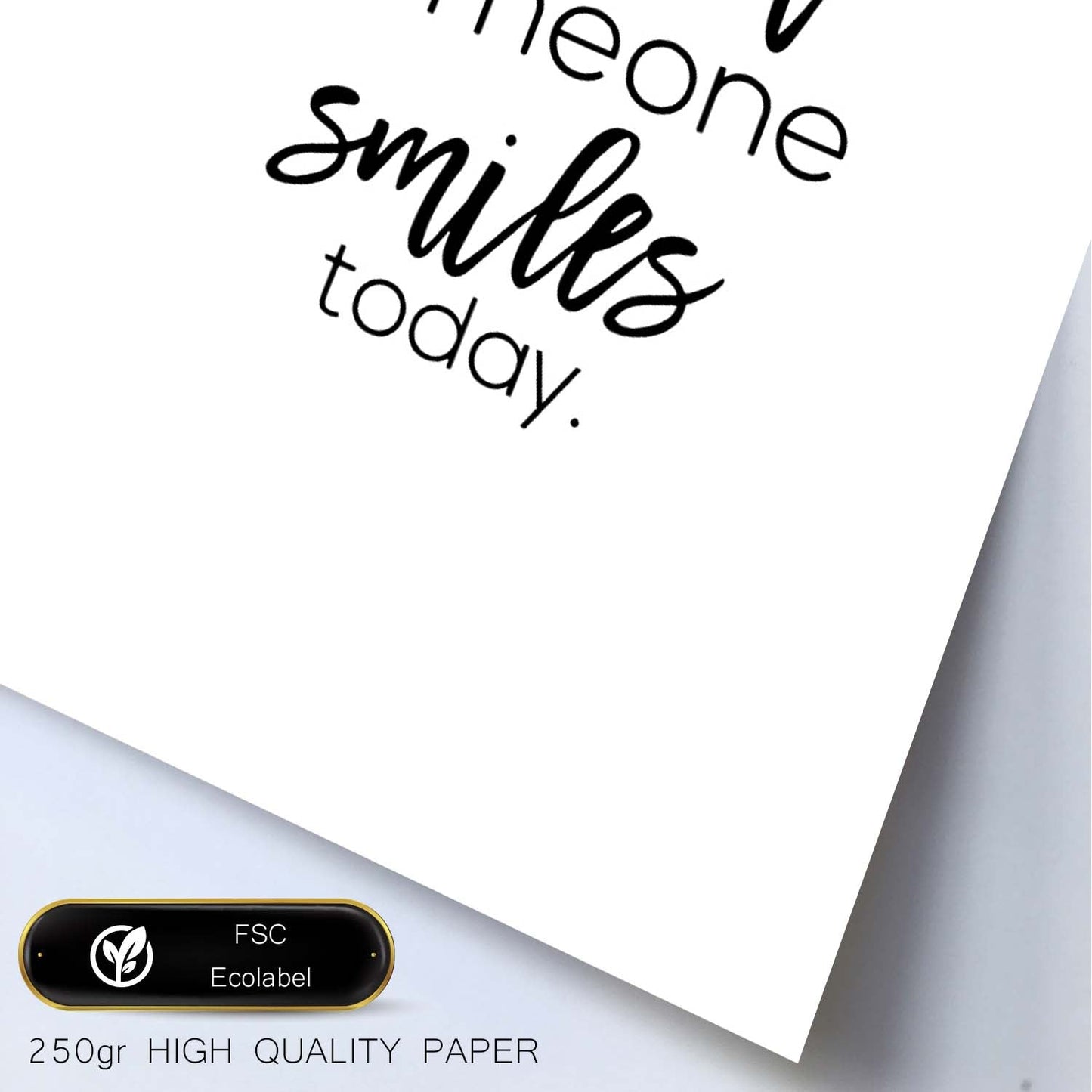 Poster con frase inspiracional. Lámina de decoración 'Haz sonreir' con frases motivadoras y llenas de energia.-Artwork-Nacnic-Nacnic Estudio SL