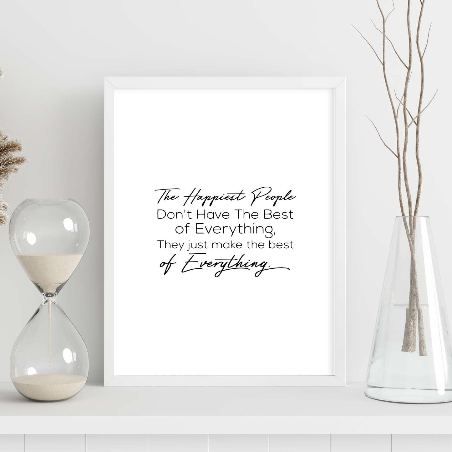 Poster con frase inspiracional. Lámina de decoración 'La gente feliz' con frases motivadoras y llenas de energia.-Artwork-Nacnic-Nacnic Estudio SL