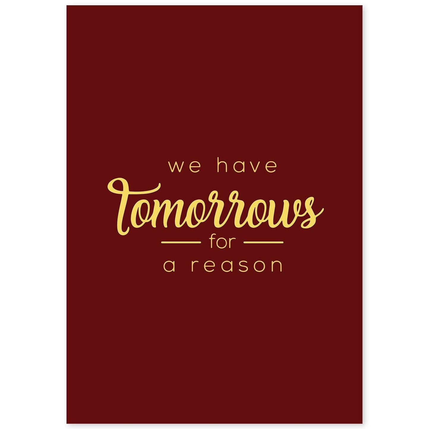 Poster con frase inspiracional. Lámina de decoración 'Mañana' con frases motivadoras y llenas de energia.-Artwork-Nacnic-A4-Sin marco-Nacnic Estudio SL