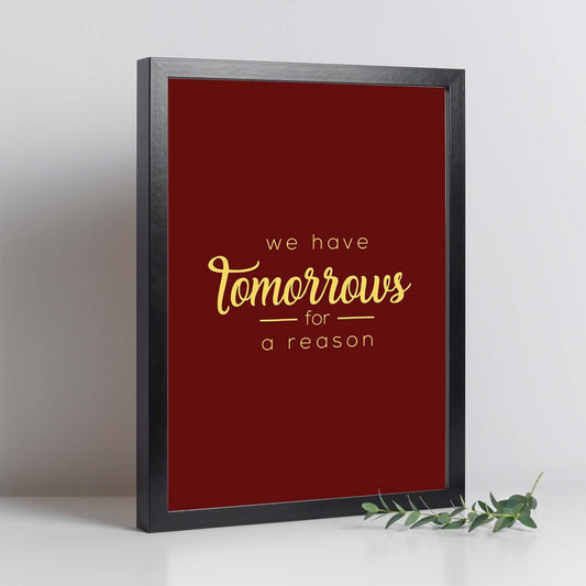 Poster con frase inspiracional. Lámina de decoración 'Mañana' con frases motivadoras y llenas de energia.-Artwork-Nacnic-Nacnic Estudio SL