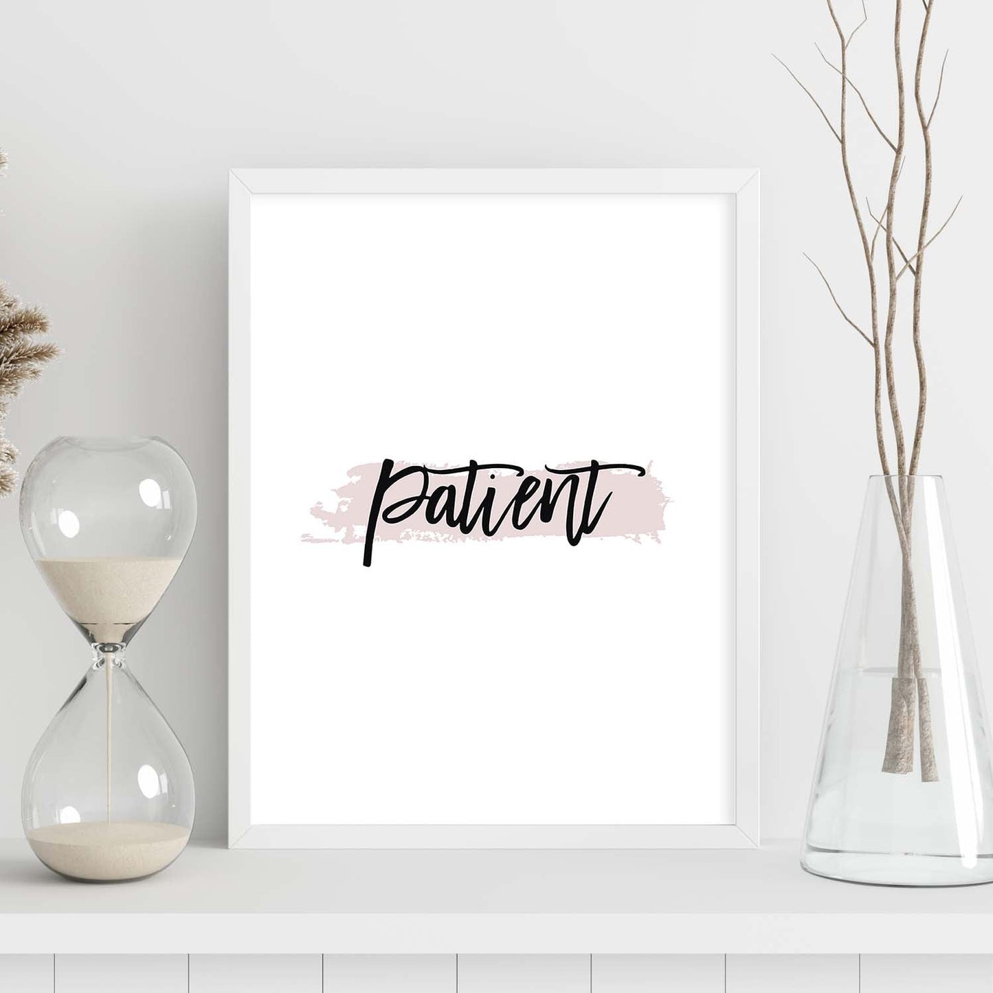 Poster con frase inspiracional. Lámina de decoración 'Paciencia' con frases motivadoras y llenas de energia.-Artwork-Nacnic-Nacnic Estudio SL