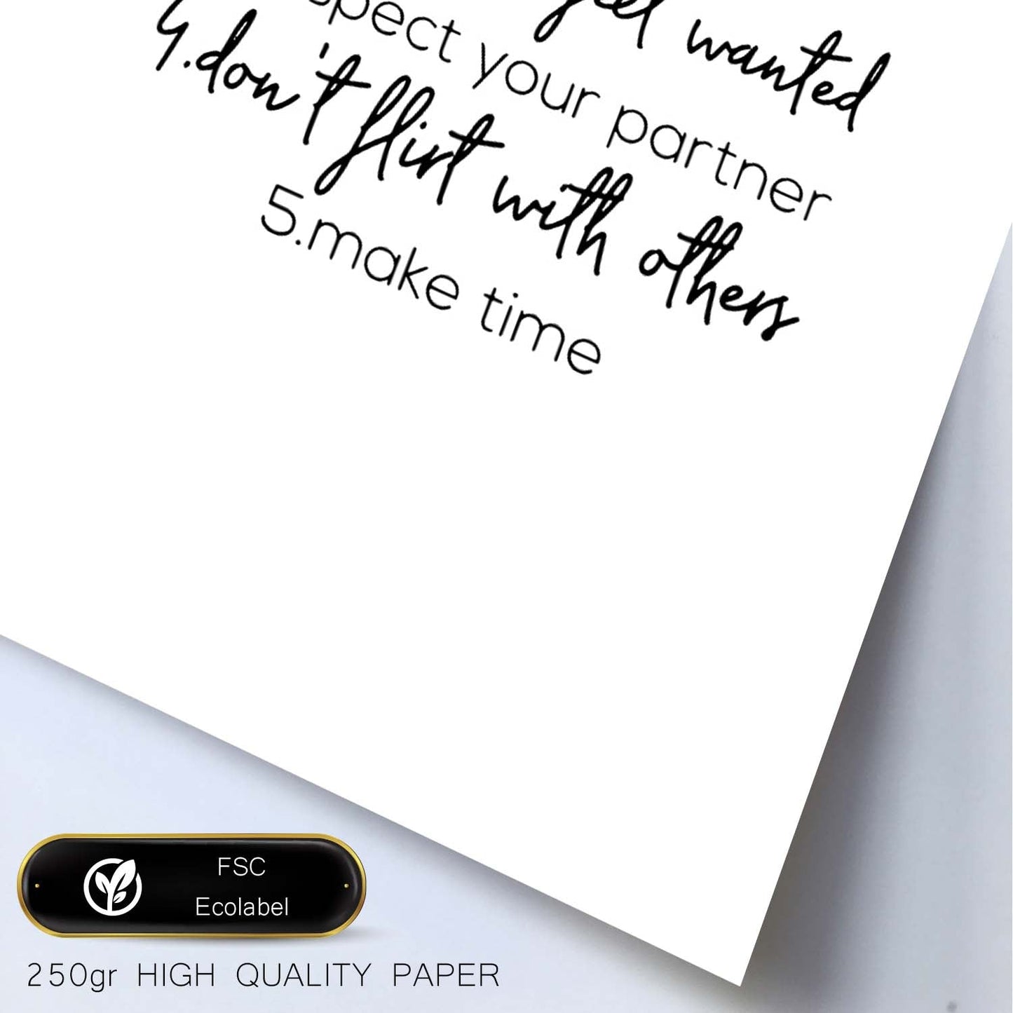 Poster con frase inspiracional. Lámina de decoración 'Reglas de la relación' con frases motivadoras y llenas de energia.-Artwork-Nacnic-Nacnic Estudio SL