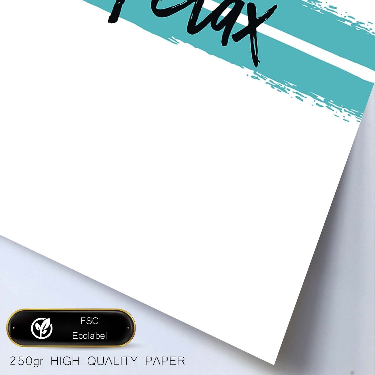 Poster con frase inspiracional. Lámina de decoración 'Relax' con frases motivadoras y llenas de energia.-Artwork-Nacnic-Nacnic Estudio SL