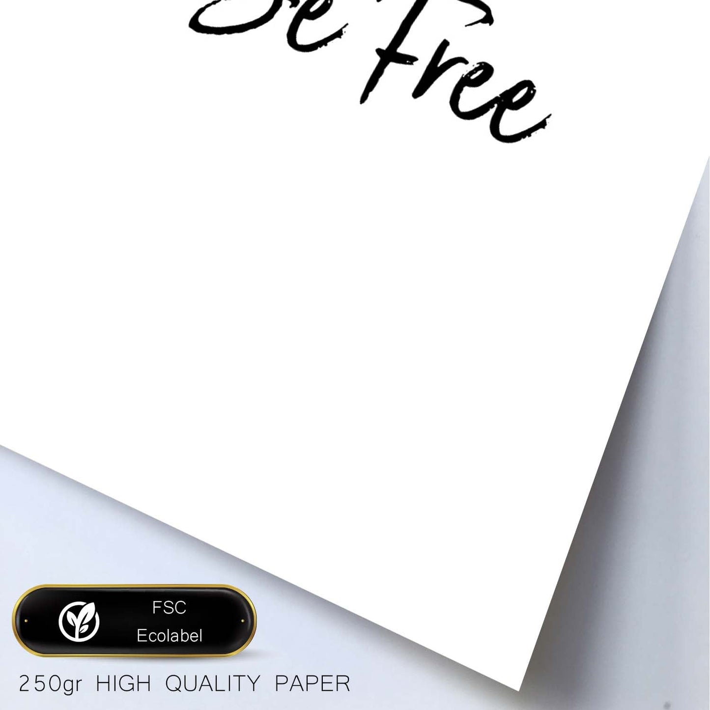 Poster con frase inspiracional. Lámina de decoración 'Se libre' con frases motivadoras y llenas de energia.-Artwork-Nacnic-Nacnic Estudio SL