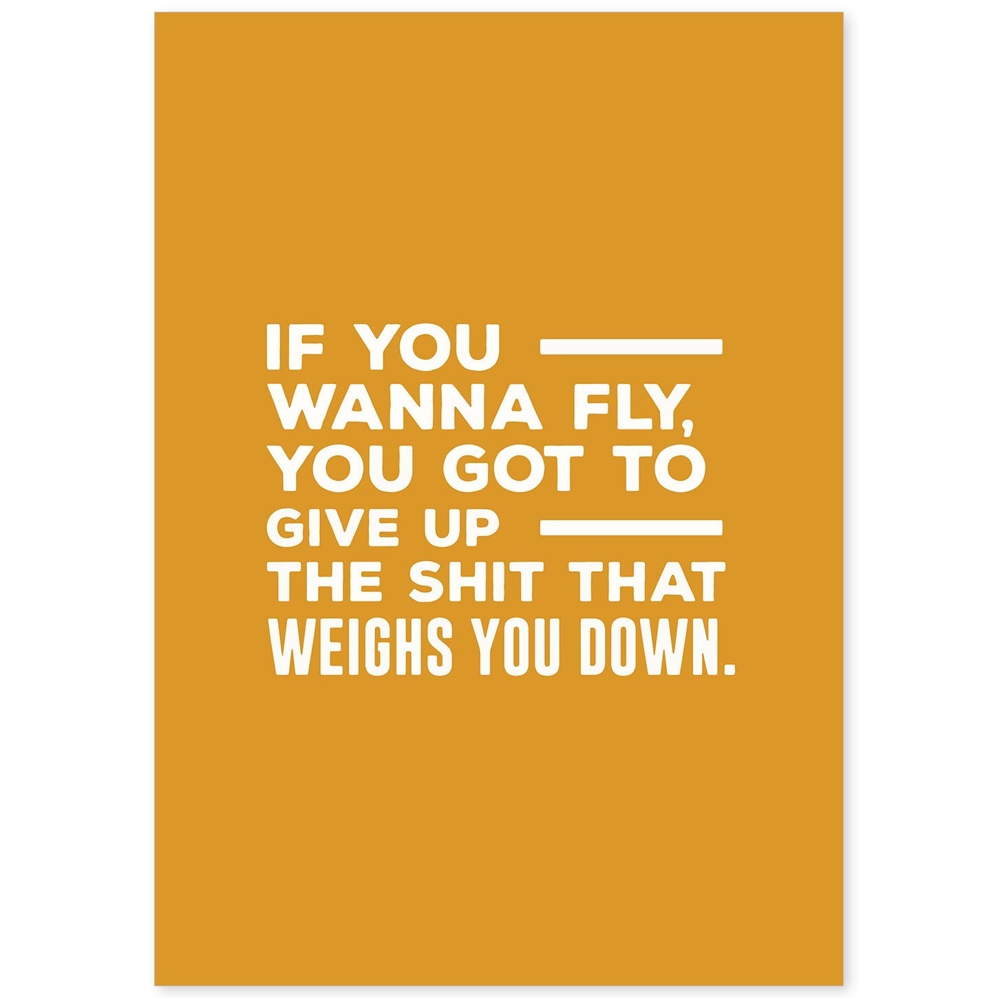 Poster con frase inspiracional. Lámina de decoración 'Si quieres volar' con frases motivadoras y llenas de energia.-Artwork-Nacnic-A4-Sin marco-Nacnic Estudio SL