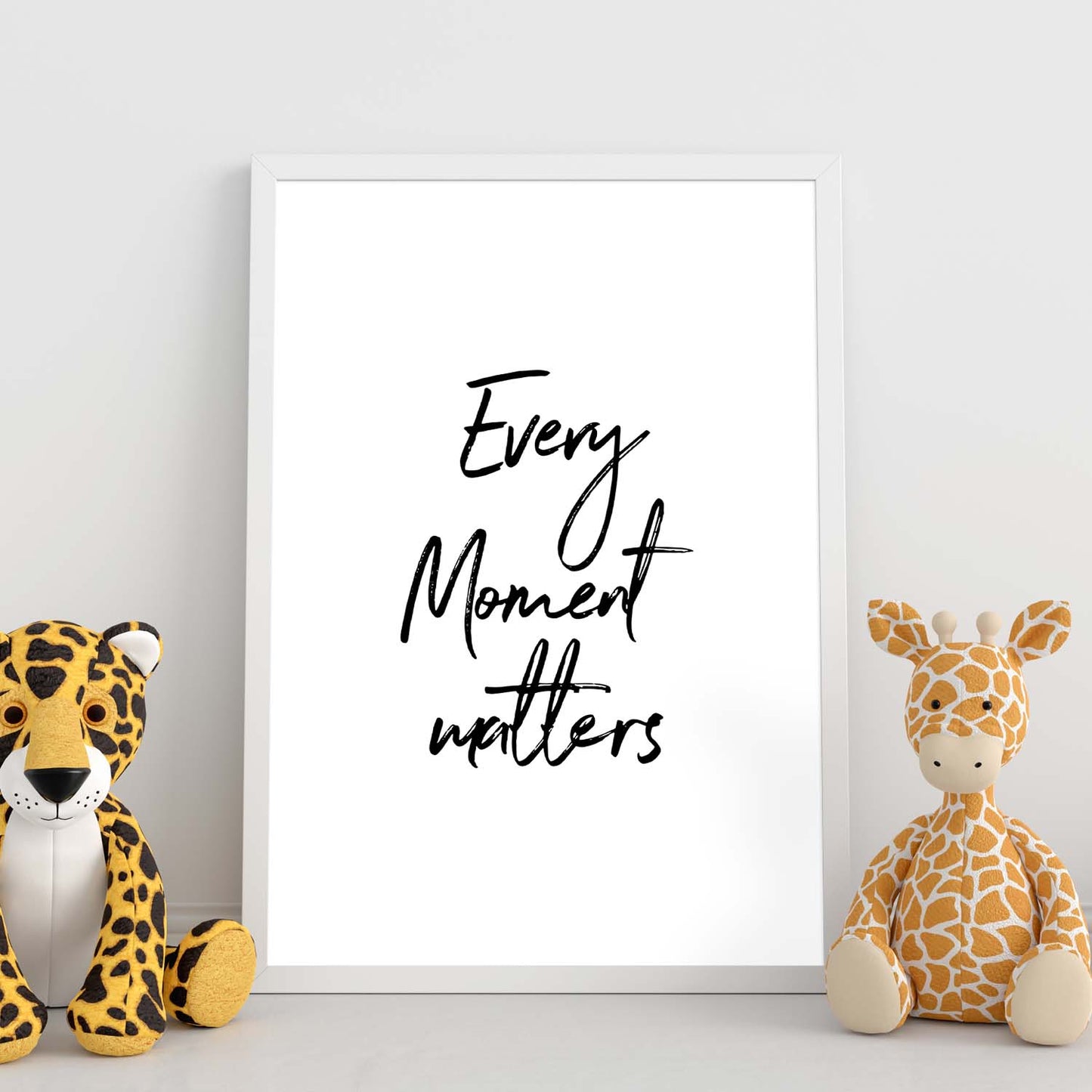 Poster con frase inspiracional. Lámina de decoración 'Todo momento importa' con frases motivadoras y llenas de energia.-Artwork-Nacnic-Nacnic Estudio SL