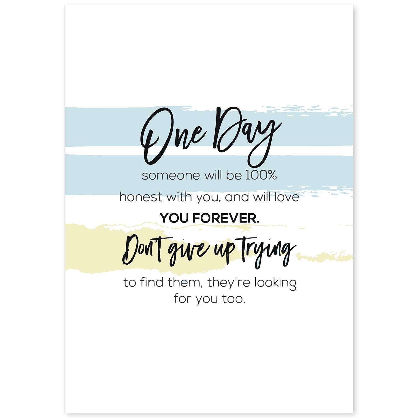 Poster con frase inspiracional. Lámina de decoración 'Un dia' con frases motivadoras y llenas de energia.-Artwork-Nacnic-A4-Sin marco-Nacnic Estudio SL