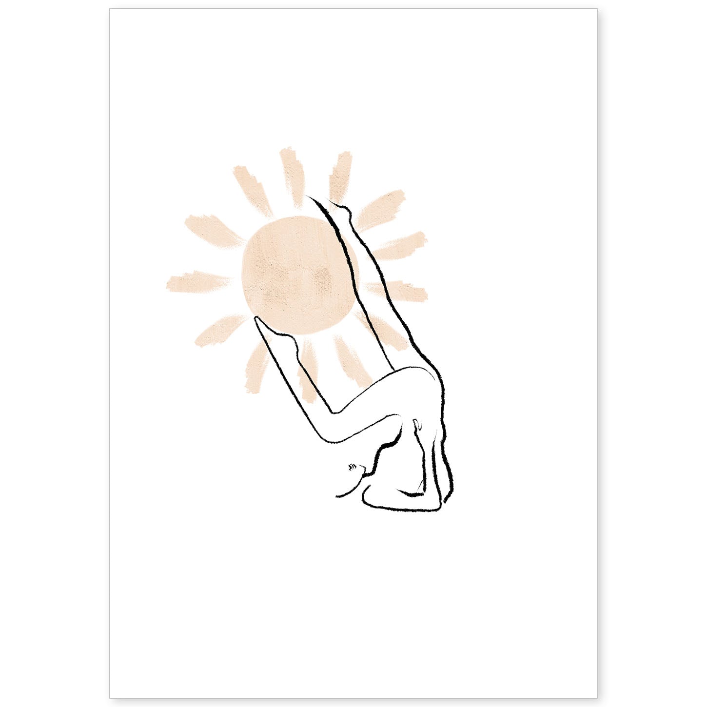 Poster con ilustracion de mujer. Dibujos con formas, caras, cuerpos y gestos de mujeres. 'Mujeres 20'.-Artwork-Nacnic-A4-Sin marco-Nacnic Estudio SL