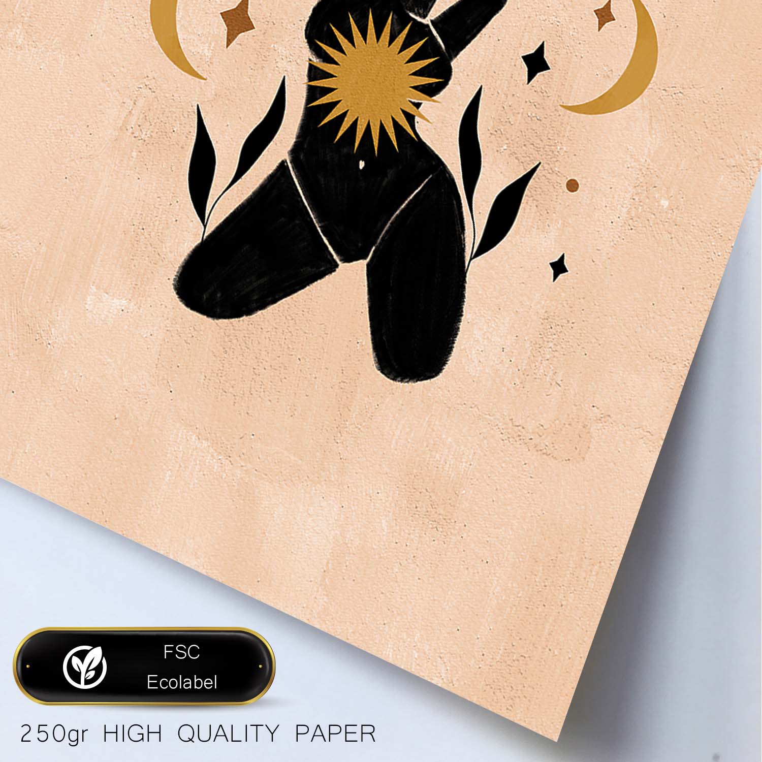 Poster con ilustracion de mujer. Dibujos con formas, caras, cuerpos y gestos de mujeres. 'Mujeres 22'.-Artwork-Nacnic-Nacnic Estudio SL