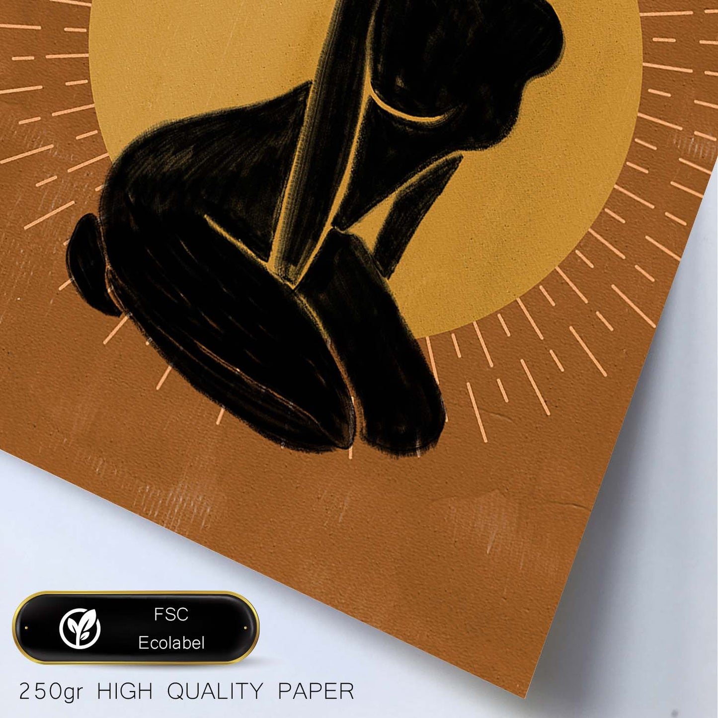Poster con ilustracion de mujer. Dibujos con formas, caras, cuerpos y gestos de mujeres. 'Mujeres 3'.-Artwork-Nacnic-Nacnic Estudio SL
