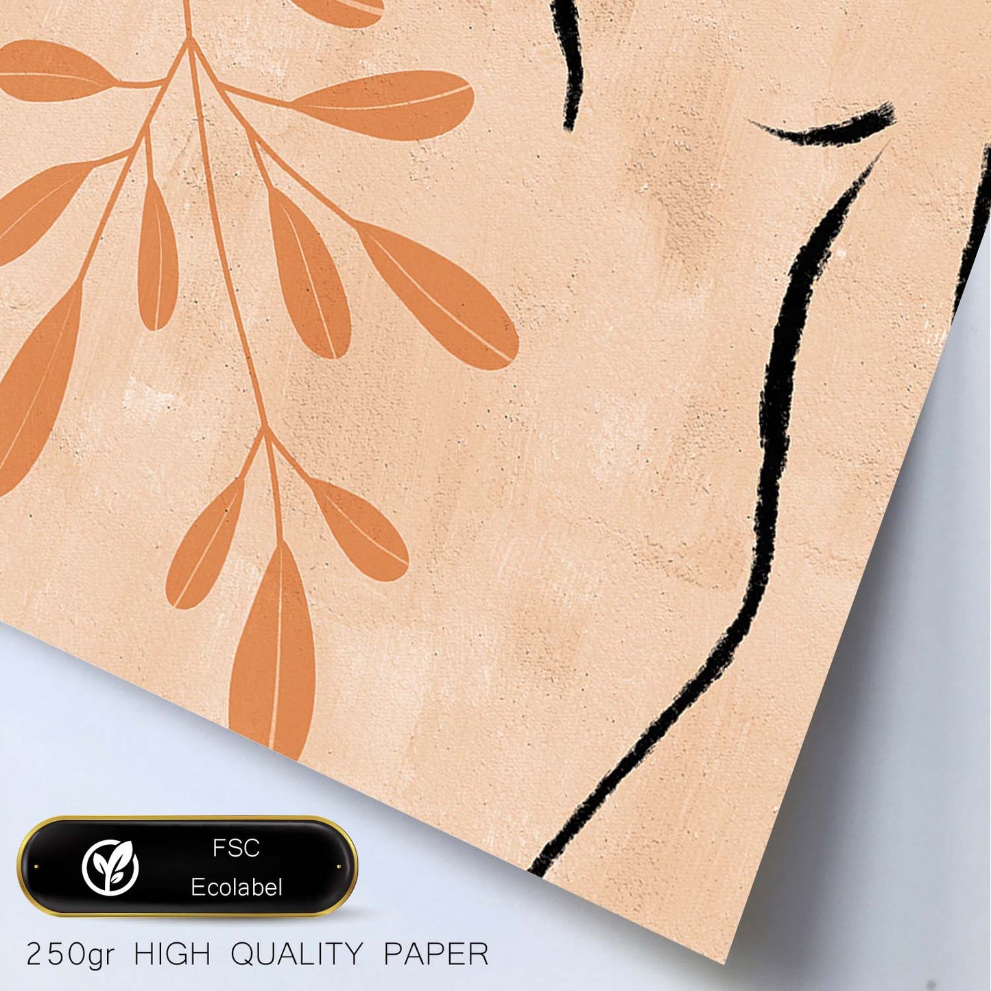Poster con ilustracion de mujer. Dibujos con formas, caras, cuerpos y gestos de mujeres. 'Mujeres 7'.-Artwork-Nacnic-Nacnic Estudio SL