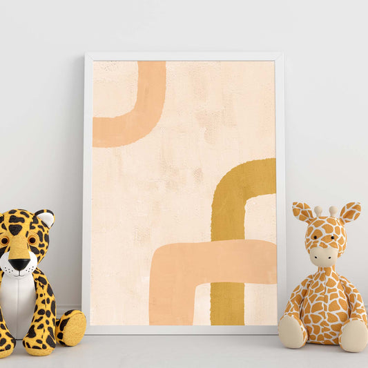 Poster con imágenes abstractas de cuadros. Lámina de exhibición de arte. 'Abstracto 1-Artwork-Nacnic-Nacnic Estudio SL