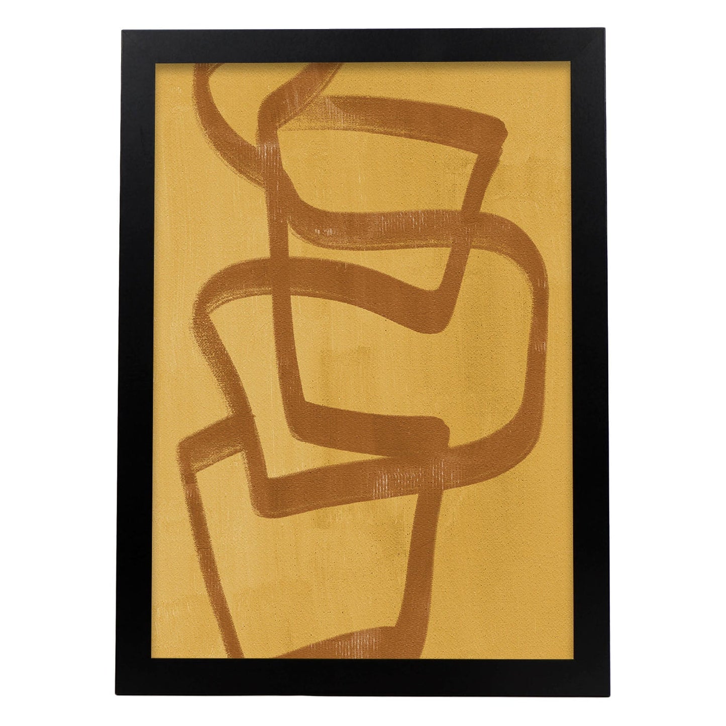 Poster con imágenes abstractas de cuadros. Lámina de exhibición de arte. 'Abstracto 10-Artwork-Nacnic-A3-Marco Negro-Nacnic Estudio SL