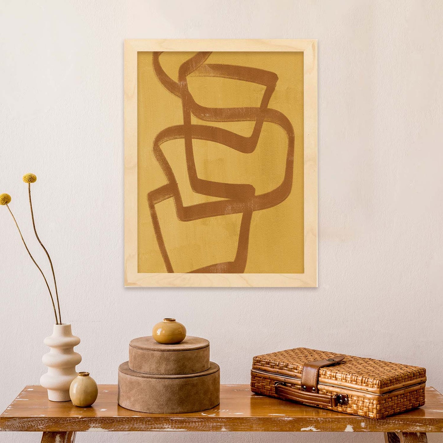 Poster con imágenes abstractas de cuadros. Lámina de exhibición de arte. 'Abstracto 10-Artwork-Nacnic-Nacnic Estudio SL