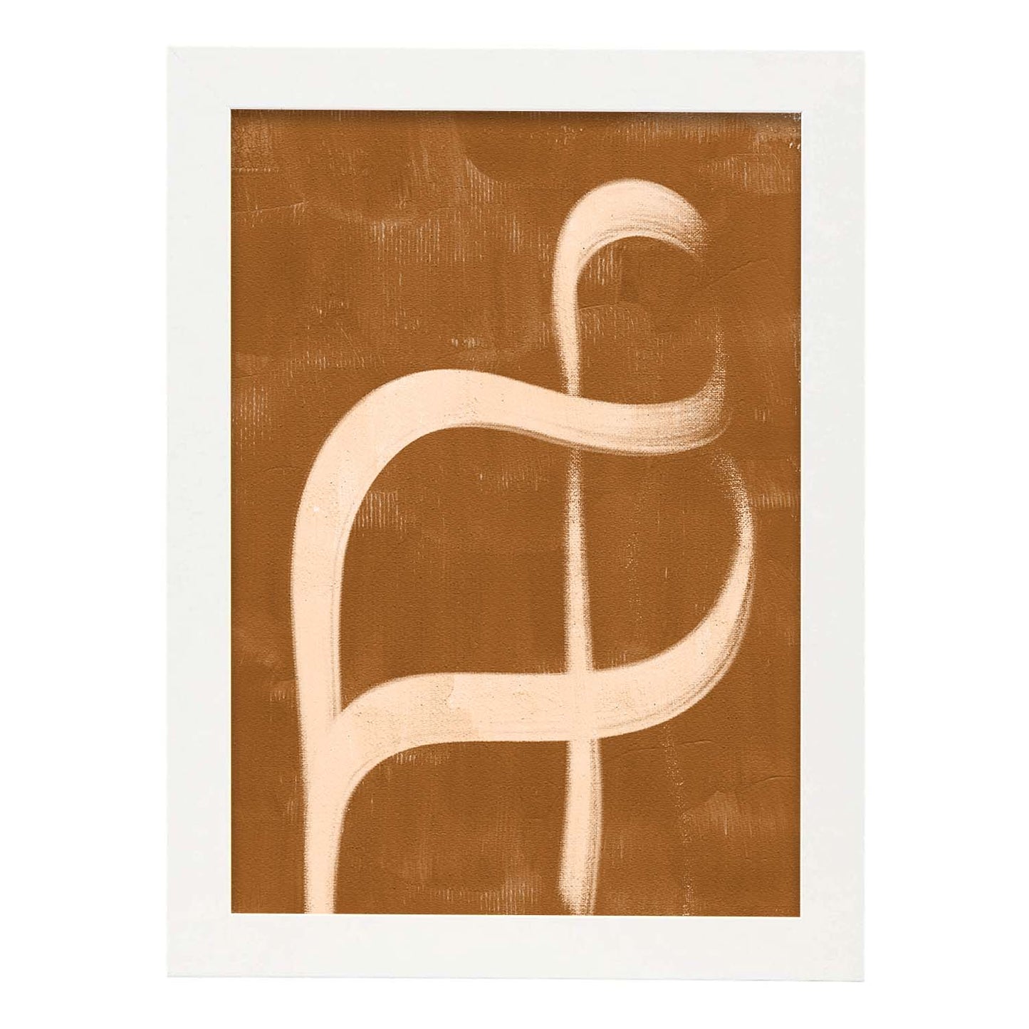 Poster con imágenes abstractas de cuadros. Lámina de exhibición de arte. 'Abstracto 11-Artwork-Nacnic-A3-Marco Blanco-Nacnic Estudio SL